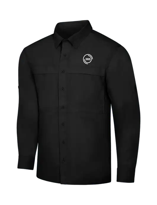 Black Long Sleeve UV Daybreak Shirt w/365 Icon Logo