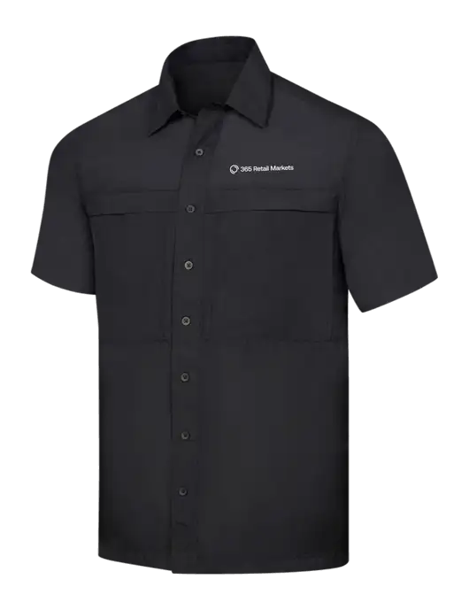 Black Short Sleeve UV Daybreak Shirt w/365 Logo