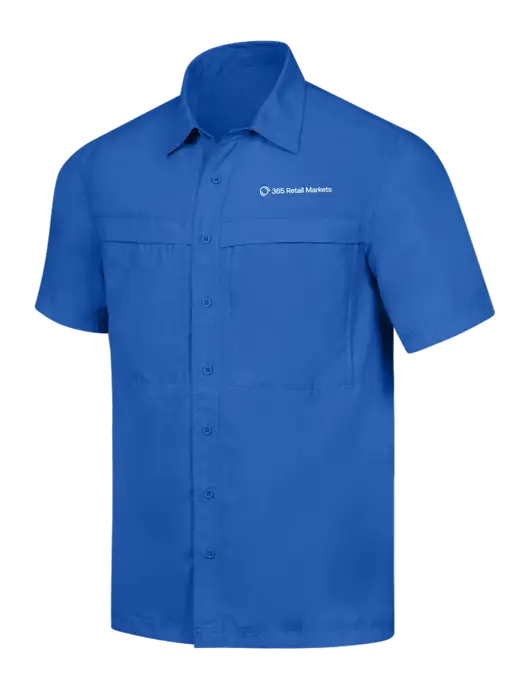 Dark Royal Short Sleeve UV Daybreak Shirt w/365 Logo