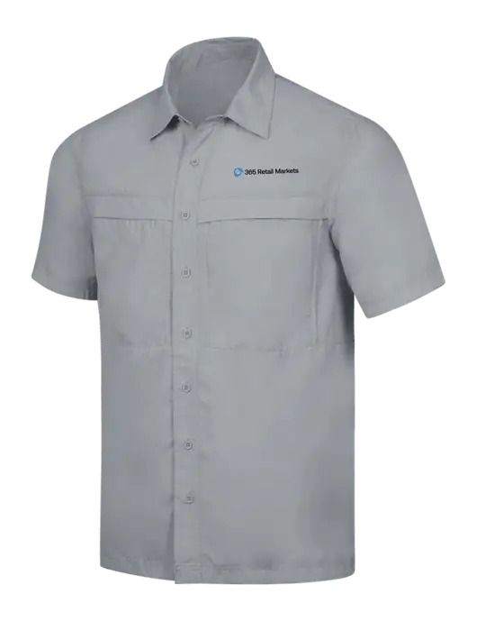 Light Grey Short Sleeve UV Daybreak Shirt w/365 Logo