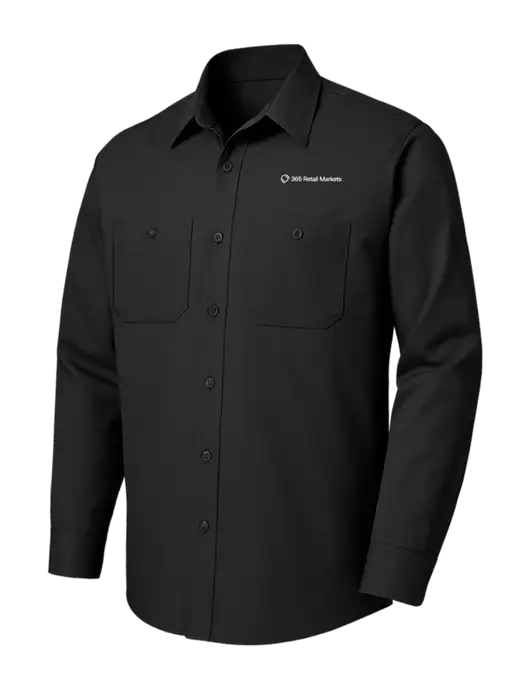 Red Kap Black Long Sleeve Work Shirt w/365 Logo