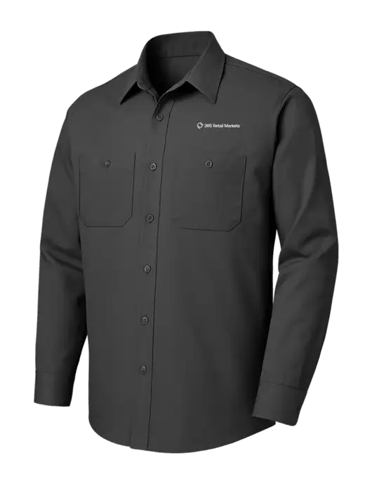 Red Kap Charcoal Long Sleeve Work Shirt w/365 Logo