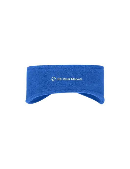 Royal Stretch Fleece Headband w/365 Logo