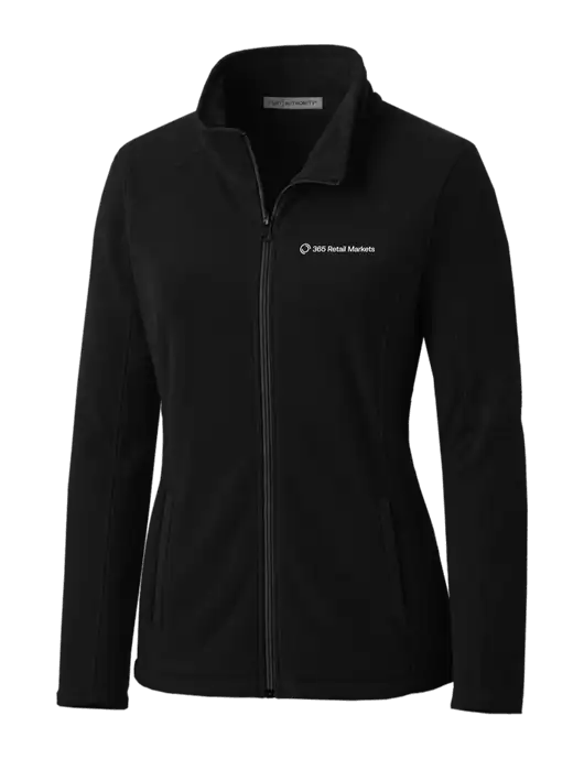 Black Womens Microfleece Jacket w/365 Logo