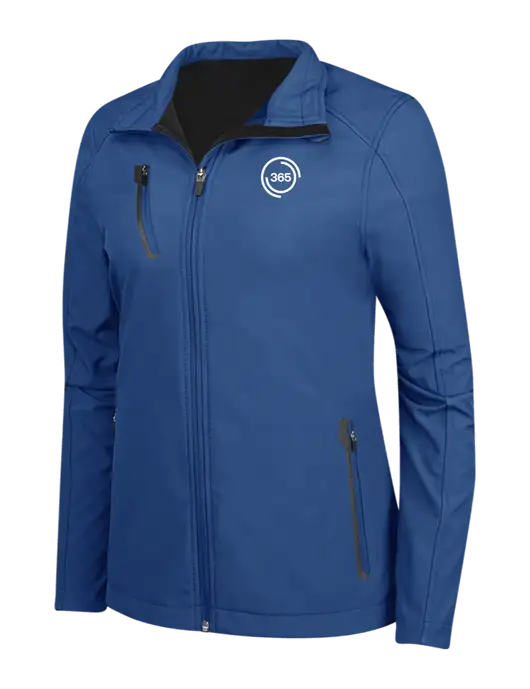 Dark Royal Womens Welded Softshell Jacket w/365 Icon Logo