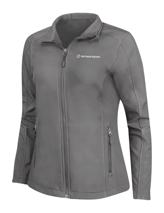 Medium Grey Womens Core Soft Shell Jacket w/365 Logo
