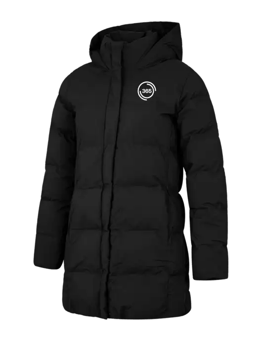 Mercer+Mettle Womens Deep Black Puffy Parka  w/365 Icon Logo
