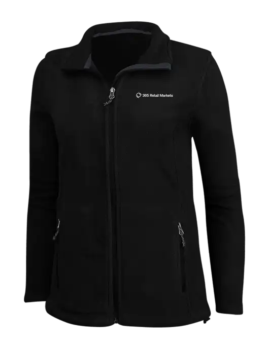 Womens Black Fleece Jacket w/365 Logo