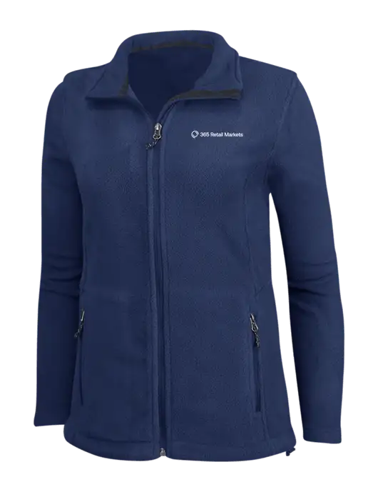 Womens Navy Fleece Jacket w/365 Logo