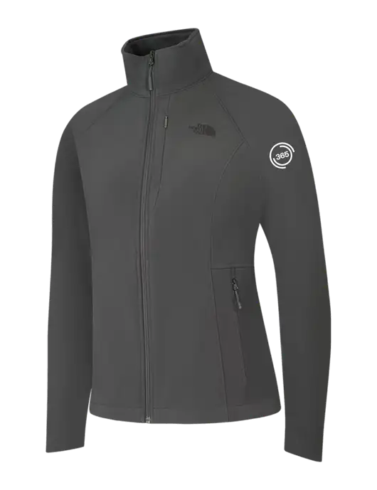North Face Womens Medium Grey Apex Barrier Soft Shell Jacket  w/365 Icon Logo