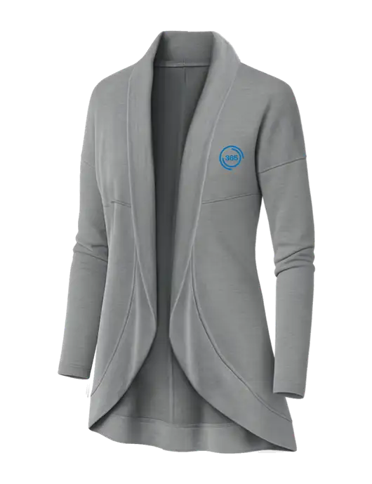 OGIO Light Grey Heather Womens Luuma Cocoon Fleece w/365 Icon Logo
