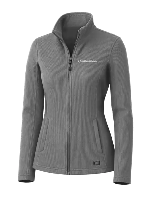 OGIO Medium Grey Womens Grit Fleece Jacket w/365 Logo