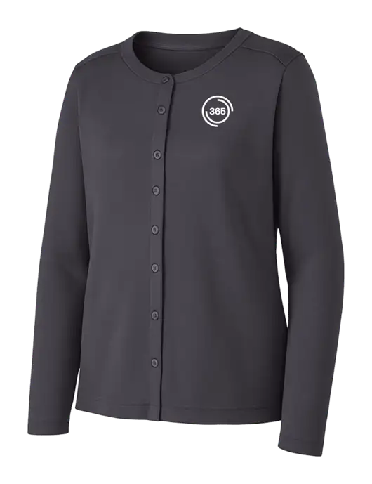 Grey Smoke Womens Concept Stretch Button-Front Cardigan Sweater w/365 Icon Logo