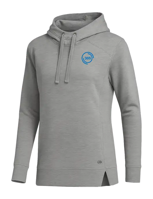 OGIO Heather Grey Womens Luuma Pullover Fleece Hoodie w/365 Icon Logo