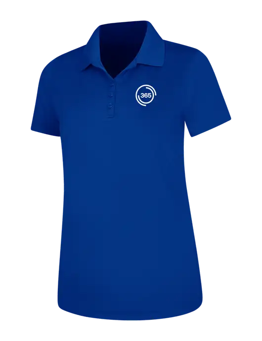 Dark Royal Womens Dry Zone UV Mesh Polo w/365 Icon Logo