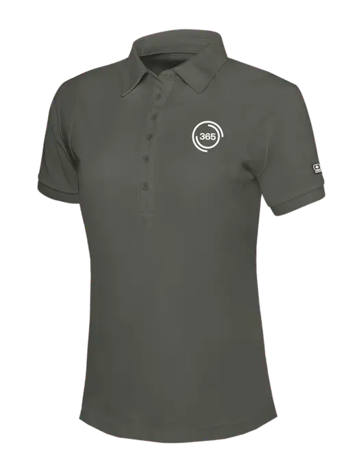 OGIO Womens Medium Grey Jewel Polo w/365 Icon Logo