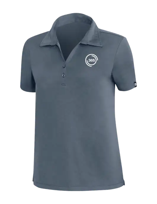 TravisMathew Dark Slate Blue Womens Coto Performance Polo w/365 Icon Logo