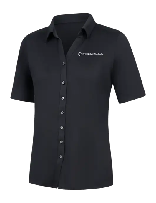 Womens Black City Stretch Top w/365 Logo
