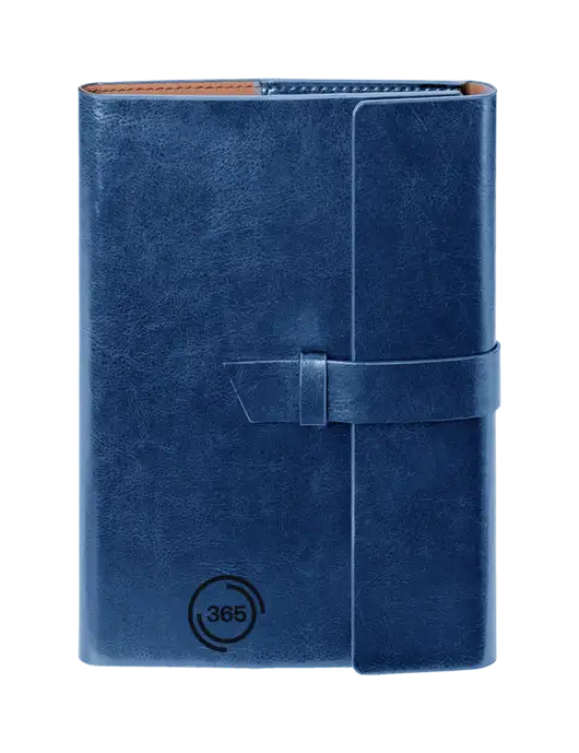 Fabrizio Blue 6.875 x 9.56 Portfolio w/365 Icon Logo