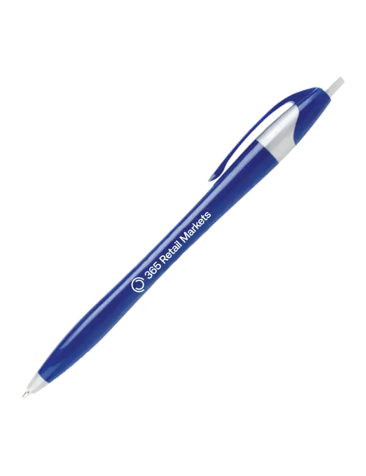 Novella Navy/Silver Corporate Pen- Blue Ink w/365 Logo