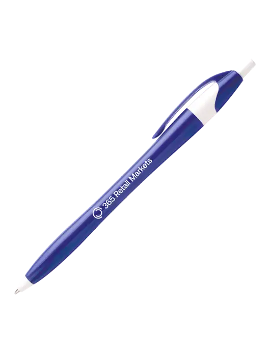 Novella Royal/White Executive Pen - Blue Ink w/365 Logo