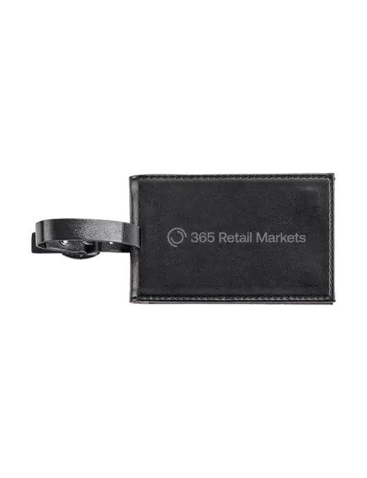 Fabrizio Black Executive Luggage Tag w/365 Logo