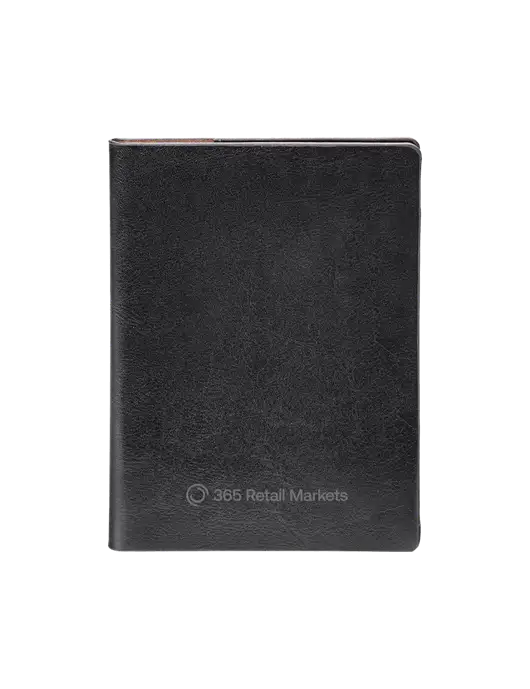 Fabrizio Black Rfid Passport Holder w/365 Logo