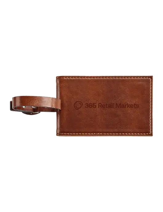Fabrizio Brown Executive Luggage Tag w/365 Logo