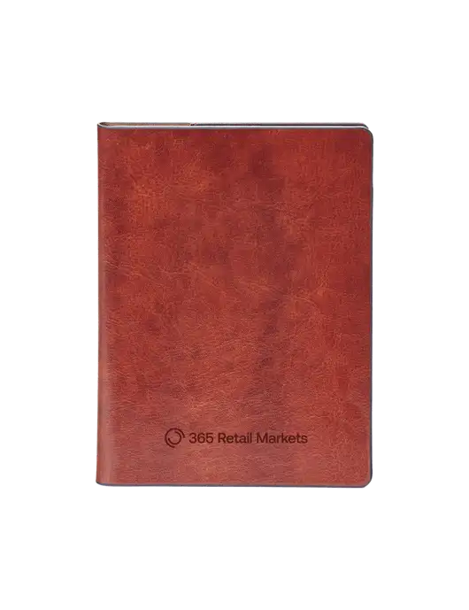 Fabrizio Brown Rfid Passport Holder w/365 Logo