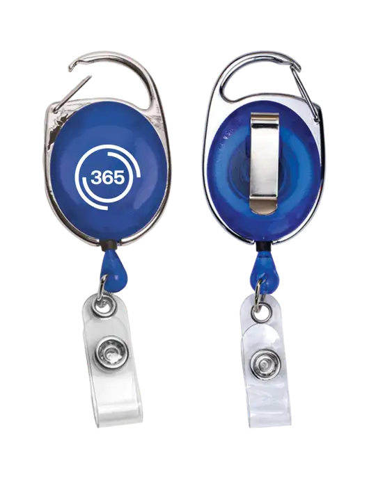 Royal Carabiner Style Badge Reel and Badge Holder w/365 Icon Logo