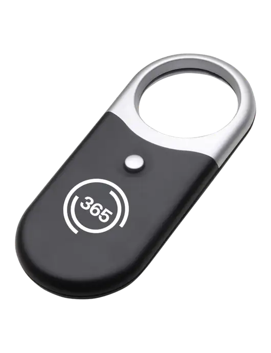 Compact Black Magnifier Light w/365 Icon Logo