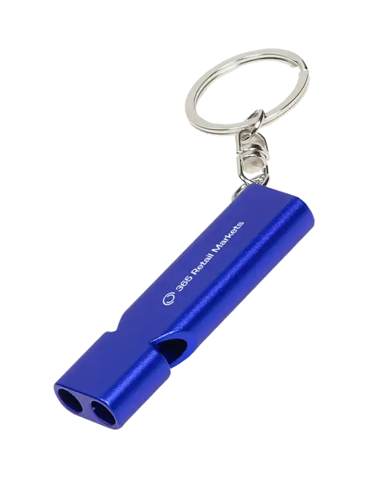 Quick Alert Blue Safety Whistle w/365 Logo