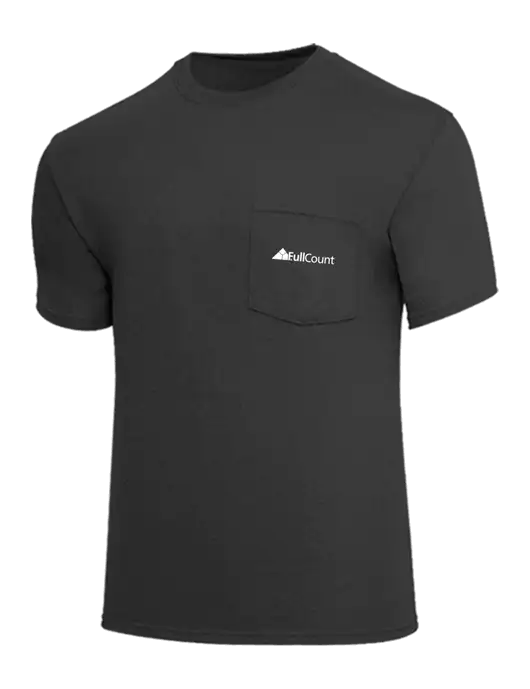 Core Blend Charcoal Grey Pocket T-Shirt w/FullCount Logo