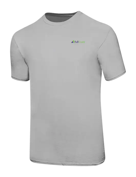 Ring Spun Silver 4.5 oz T-Shirt w/FullCount Logo