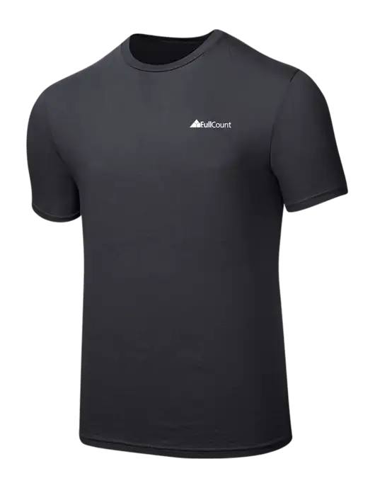 Seriously Soft Charcoal T-Shirt w/FullCount Logo