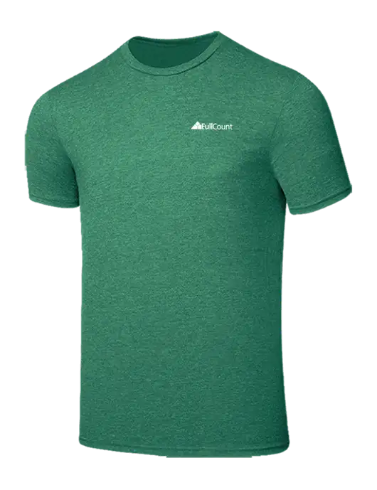 Seriously Soft Heathered Kelly Green T-Shirt w/FullCount Logo