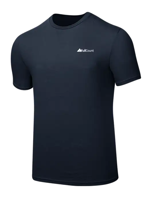 Seriously Soft Navy T-Shirt w/FullCount Logo