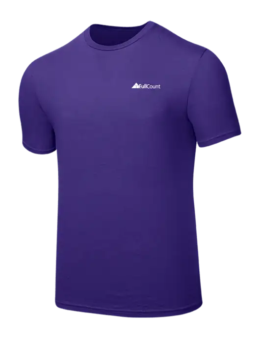 Seriously Soft Purple T-Shirt w/FullCount Logo