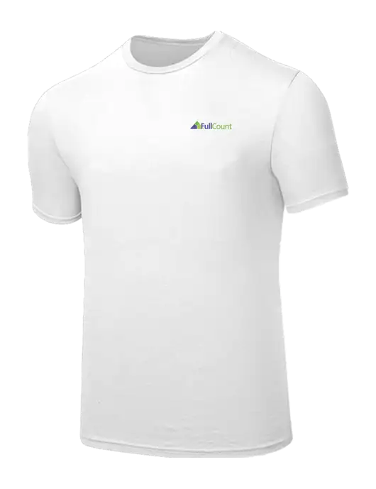 Seriously Soft White T-Shirt w/FullCount Logo