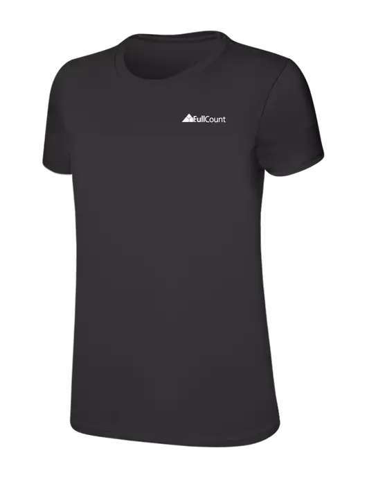 Womens Ring Spun Charcoal 4.5 oz T-Shirt w/FullCount Logo