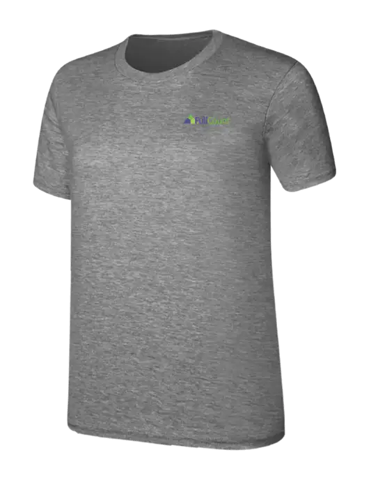 Womens Ring Spun Light Grey Heather 4.5 oz T-Shirt w/FullCount Logo