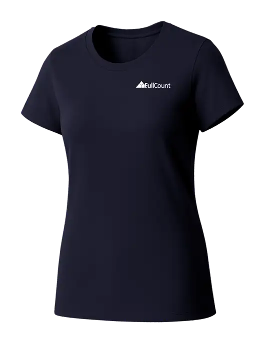 Womens Seriously Soft New Navy T-Shirt w/FullCount Logo