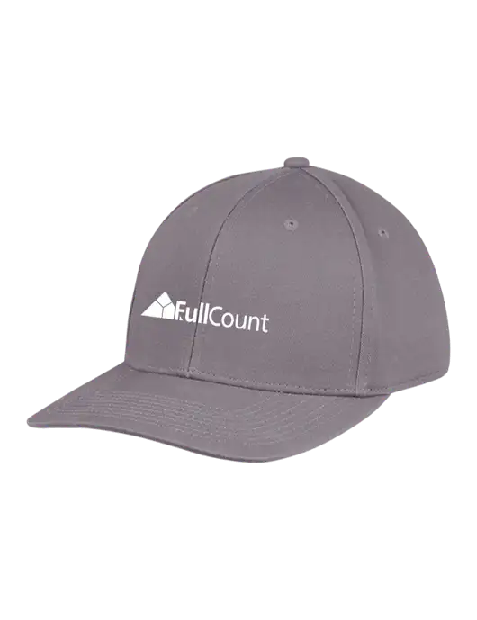 Premium Modern Structured Twill Charcoal Snapback Cap w/FullCount Logo