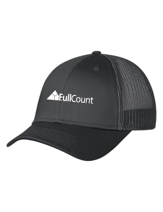 Charcoal Mesh Trucker Cap Snap Back w/FullCount Logo