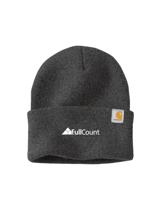 Carhartt Dark Grey Watch Cap 2.0 w/FullCount Logo