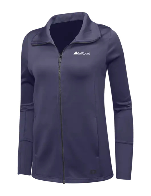 OGIO Navy Womens Endurance Modern Performance Full-Zip w/FullCount Logo