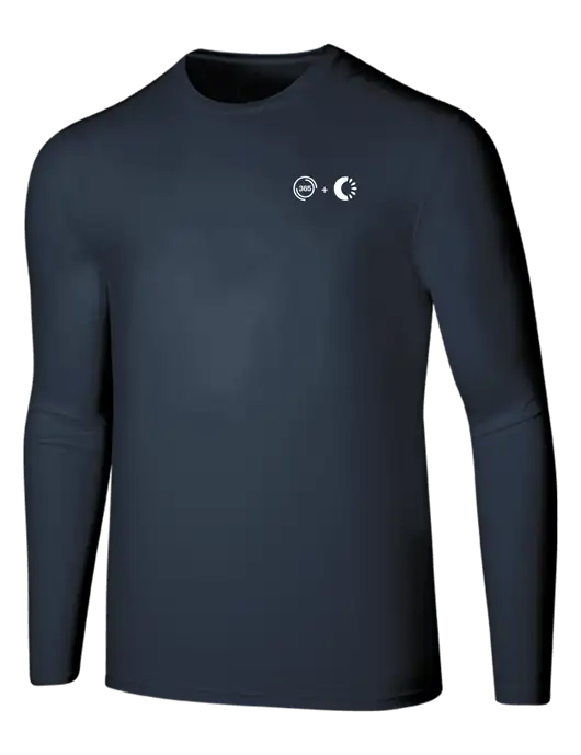 Seriously Soft Navy Long Sleeve T-Shirt w/365 Cantaloupe Logo