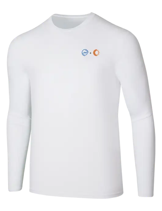 Seriously Soft White Long Sleeve T-Shirt w/365 Cantaloupe Logo