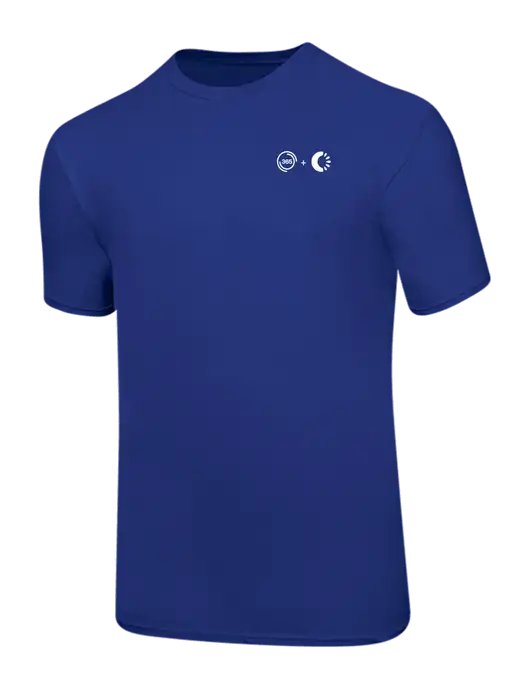 Ring Spun Royal 4.5 oz T-Shirt w/365 Cantaloupe Logo