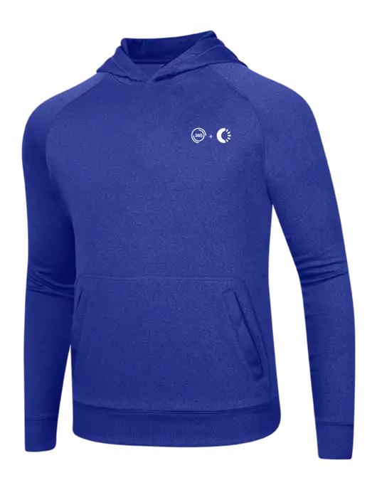 Tech True Royal Fleece Hooded Sweatshirt w/365 Cantaloupe Logo